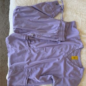 Purple wonder wink Scrub Top and jogger Pants Set aero style size large